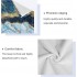 Bolaz Bath Towel Sets for Bathroom Hand Towels Fingertip Towels Blue Gold Marble Abstract Modern 3 Piece Decorative Soft Cotton Absorbent