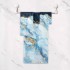 Bolaz Bath Towel Sets for Bathroom Hand Towels Fingertip Towels Blue Gold Marble Abstract Modern 3 Piece Decorative Soft Cotton Absorbent