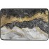 Bath Mat Rugs for Bathroom Non Slip Door Mats Washable Toilet Gold Black Marble Absorbent Memory Foam Indoor 23x15 Inch Small